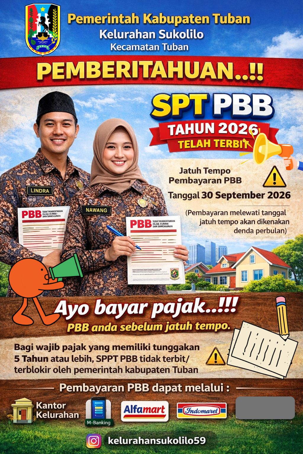 SPPT SUDAH BISA DIBAYAR AYO BAYAR PAJAK