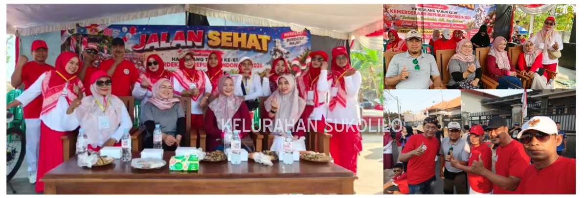 Semarak HUT RI ke-81, Kelurahan Sukolilo Gelar Jalan Sehat Berhadiah Sepeda Listrik