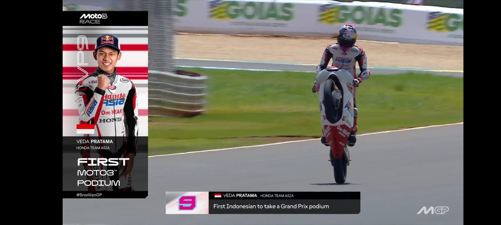 Sejarah Baru Dunia Balap! Veda Ega Jadi Pembalap Indonesia Pertama Naik Podium Grand Prix